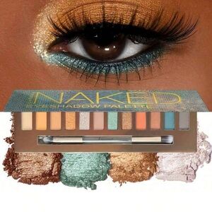 Naked Eyeshadow Palette - Gold, Green, Brown Tones